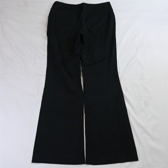 LOFT 6 Black Kate Side Zip Sailor Button Trouser Flare Dress Pants - Picture 5 of 5